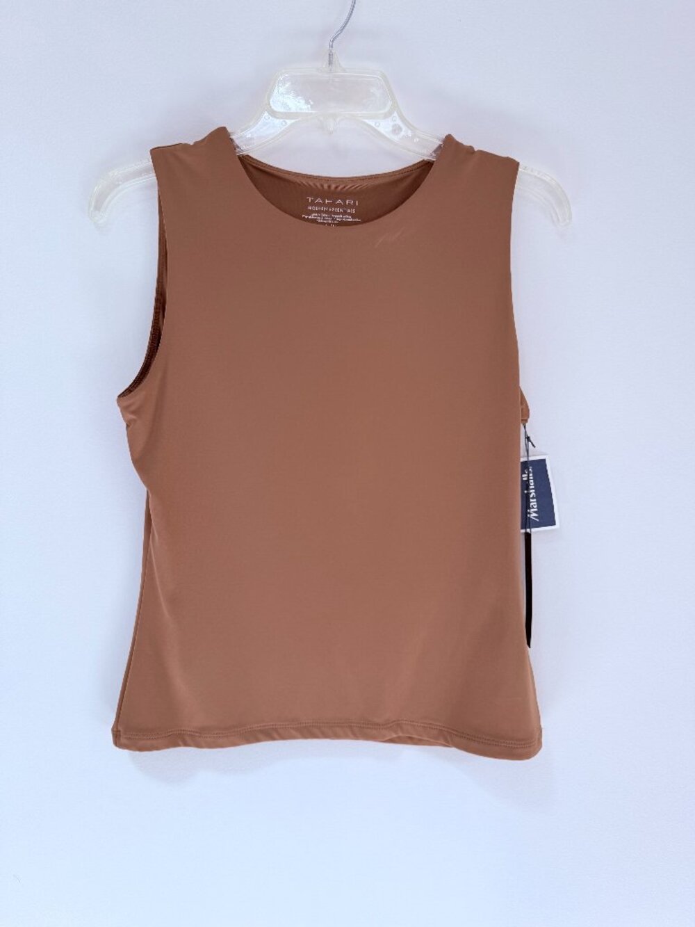Tahari Light Brown Tank Sz M
